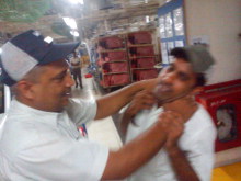 There are instances of supervisors abusing and beating workers. One such incident is captured by a mobile phone. Supervisors abusing workers